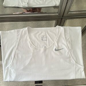 White Nike Dri-Fit Tank